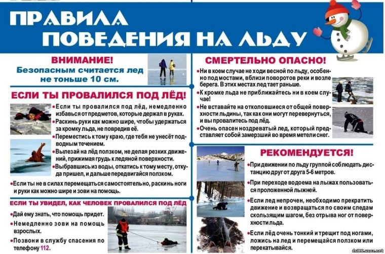 Будьте осторожны в период ледостава!.